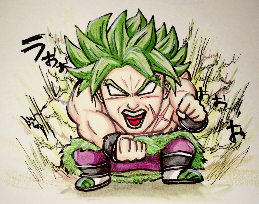 今話題の ドラゴンボール超 ブロリー が観たい 手描き似顔絵なつみかん