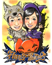 ハロウィンの記念にひと味違う似顔絵を